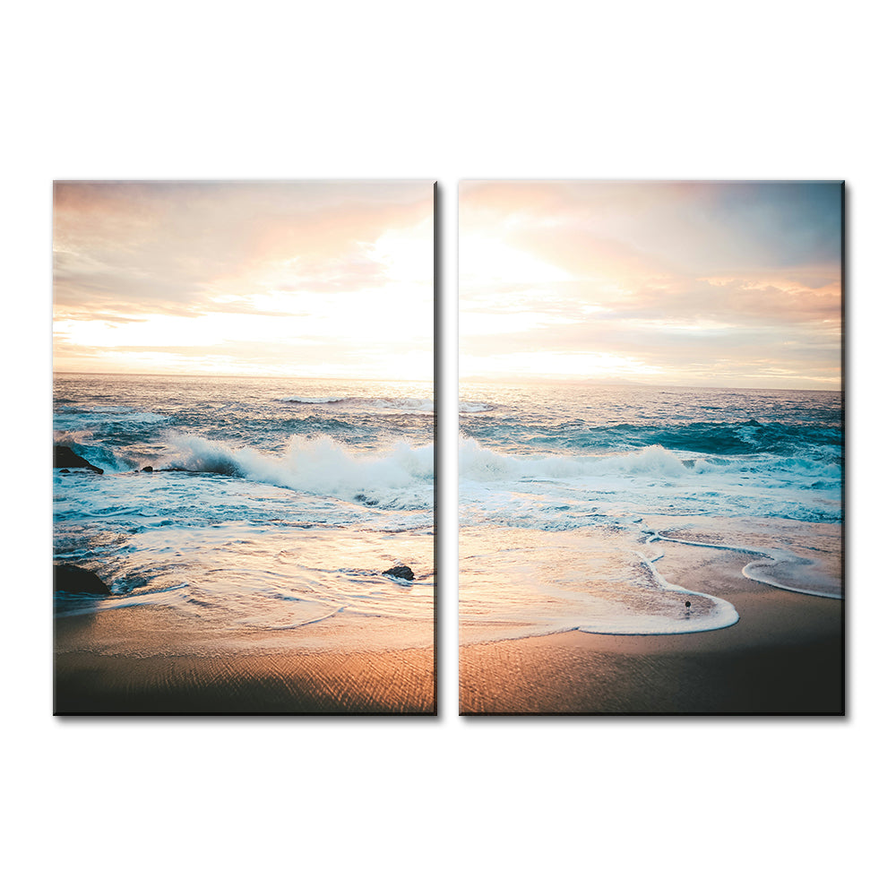 Sunset Over Ocean Wall Art