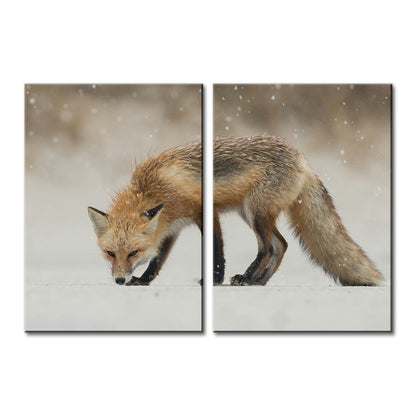 Winter Fox Large Wall Art