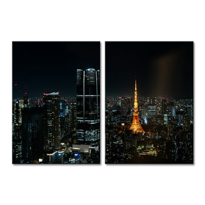 Tokyo At Night Large Wall Art