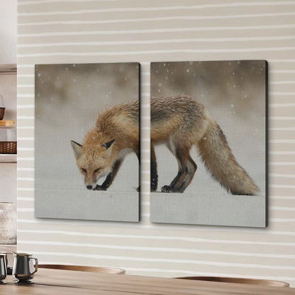 Winter Fox Large Wall Art