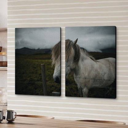 White Horse Wall Art