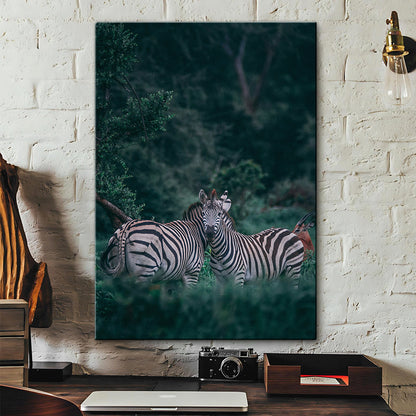 Forest Couple Zebra Wall Art