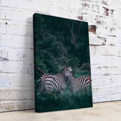 Forest Couple Zebra Wall Art