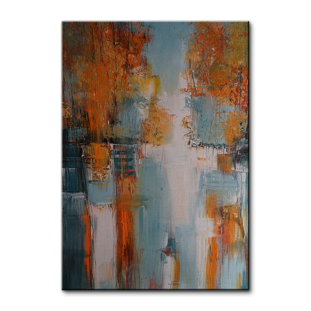 Village In Fall Wall Art
