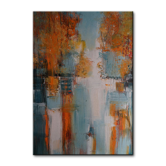 Village In Fall Wall Art