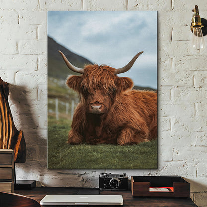 Chill Highland Cow Wall Art