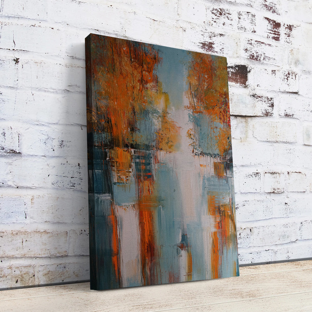 Village In Fall Wall Art