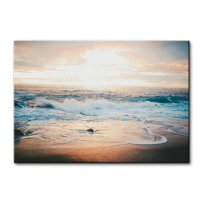 Sunset Over Ocean Wall Art