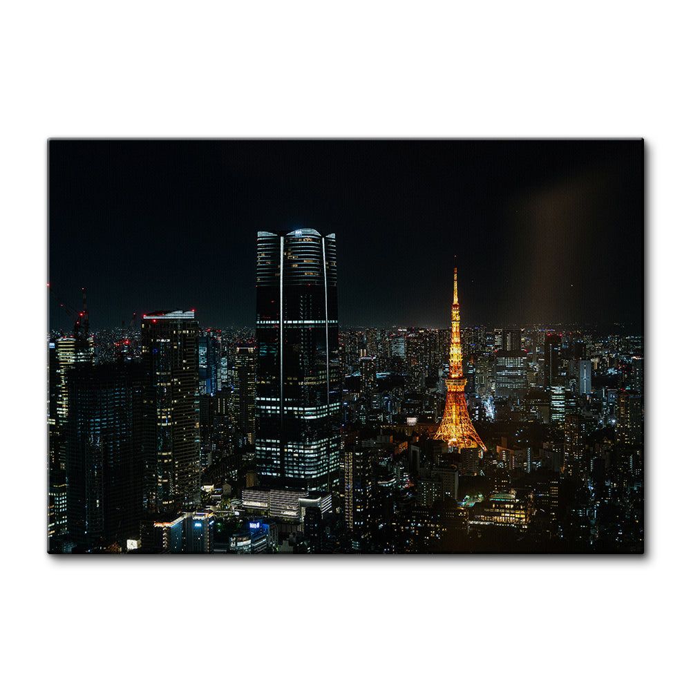 Tokyo At Night Large Wall Art