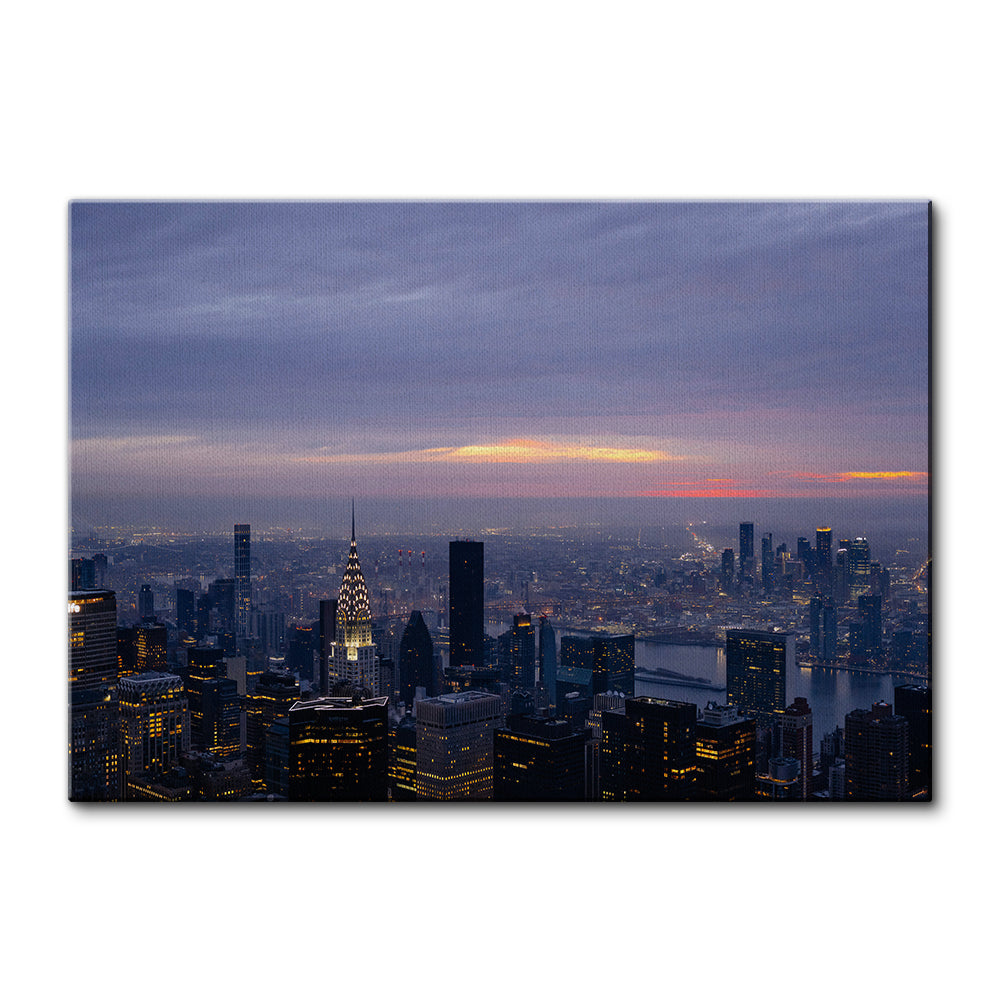 Dawn In New York Large Wall Art
