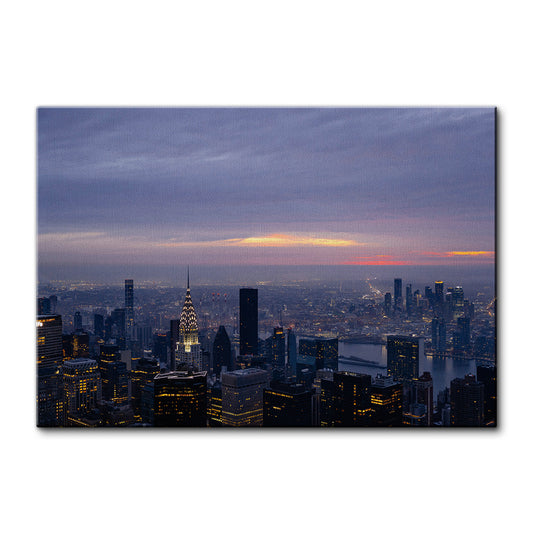 Dawn In New York Large Wall Art