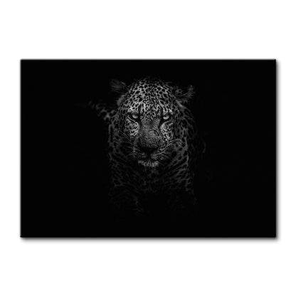 Black & White Leopard Large Wall Art