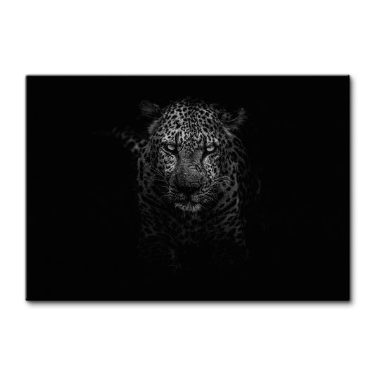 Black & White Leopard Large Wall Art