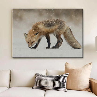 Winter Fox Large Wall Art