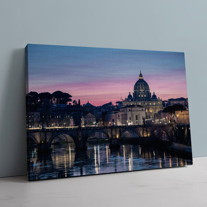 Dawn In Rome Large Wall Art