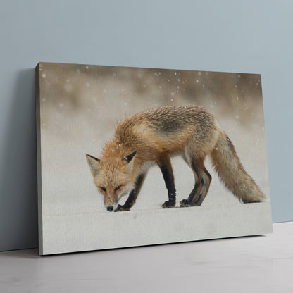 Winter Fox Large Wall Art