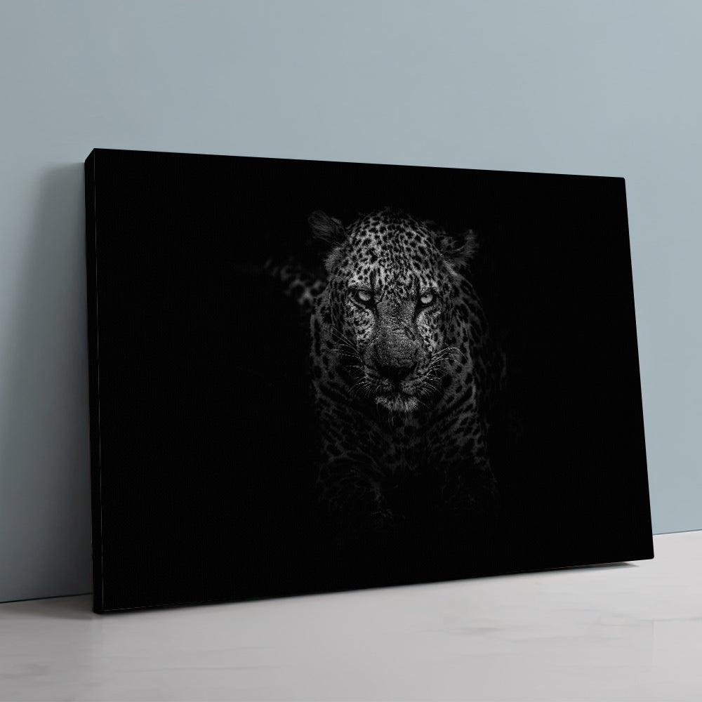 Black & White Leopard Large Wall Art