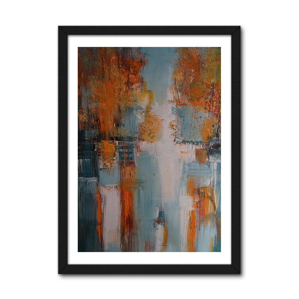 Village In Fall Wall Art