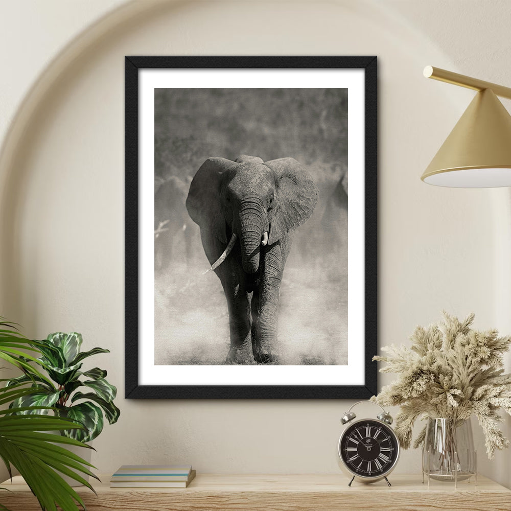 Gray Elephant Wall Art
