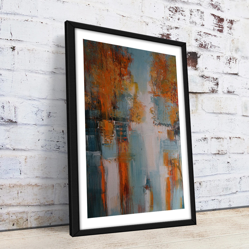 Village In Fall Wall Art