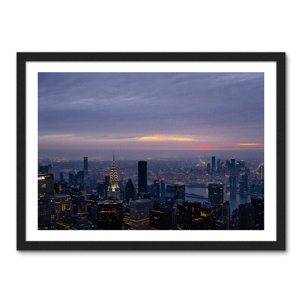 Dawn In New York Large Wall Art