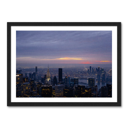 Dawn In New York Large Wall Art
