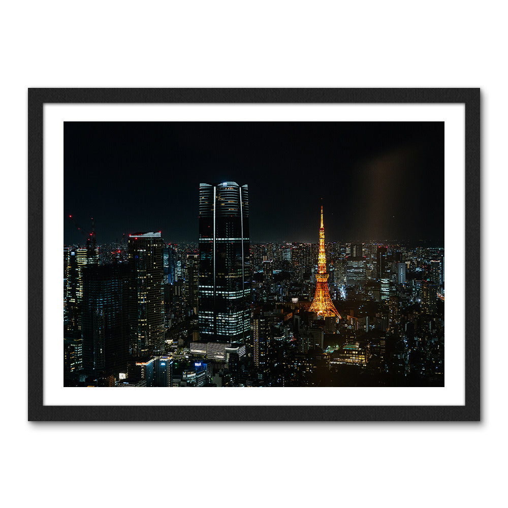 Tokyo At Night Large Wall Art
