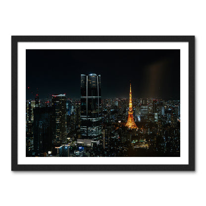Tokyo At Night Large Wall Art