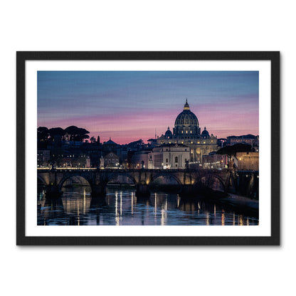 Dawn In Rome Large Wall Art