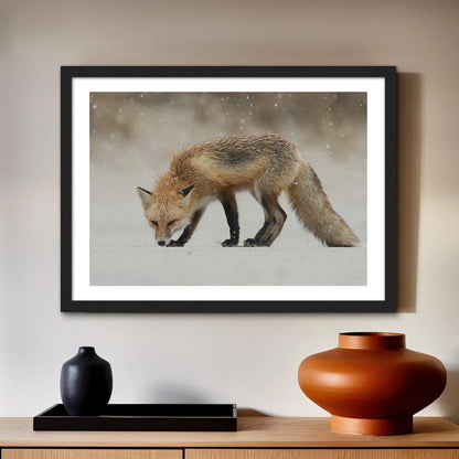 Winter Fox Large Wall Art