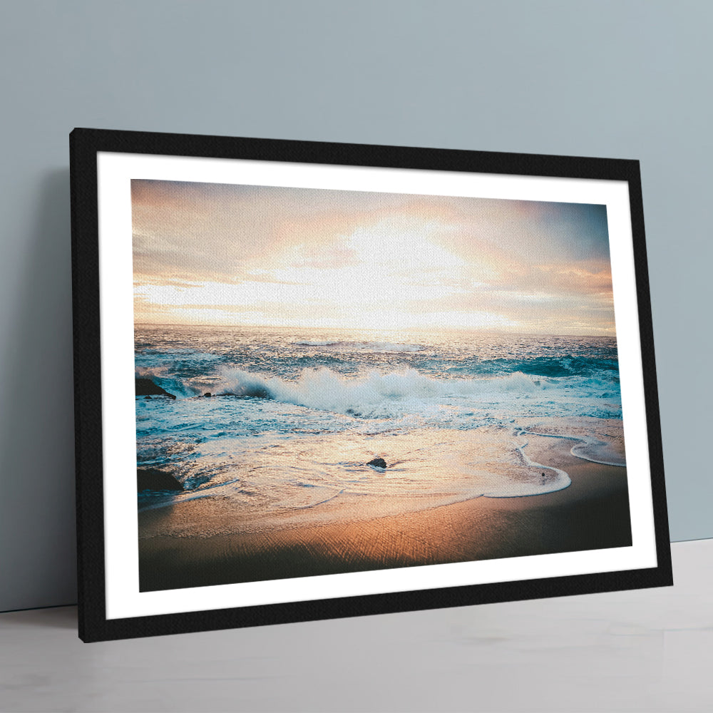 Sunset Over Ocean Wall Art