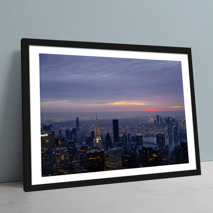 Dawn In New York Large Wall Art
