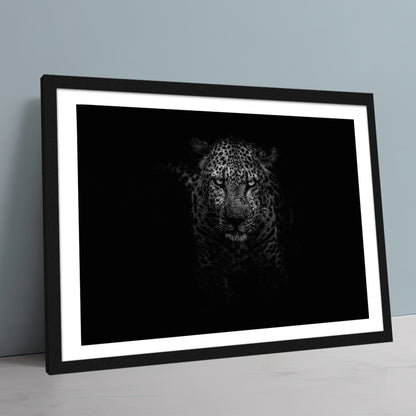 Black & White Leopard Large Wall Art