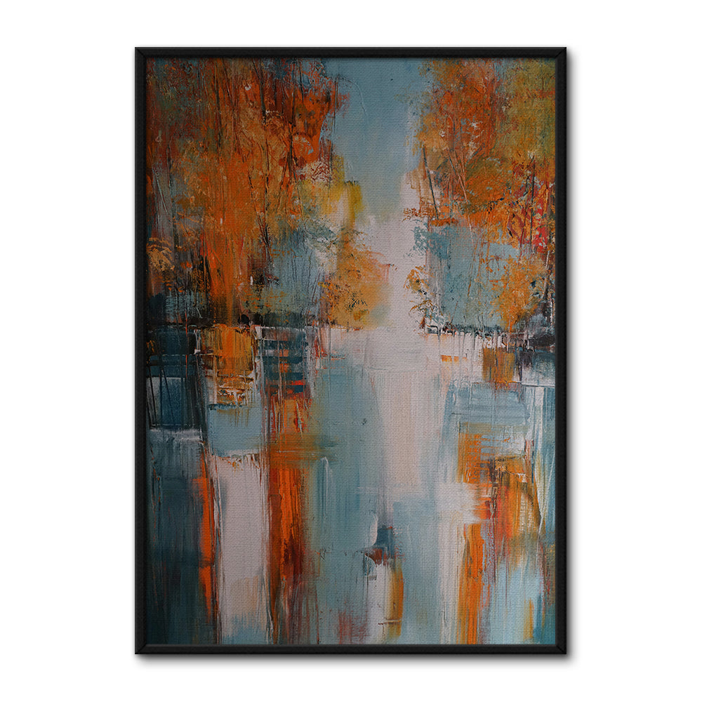 Village In Fall Wall Art