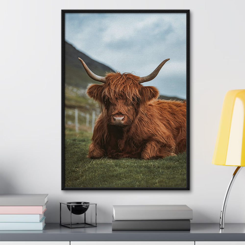 Chill Highland Cow Wall Art