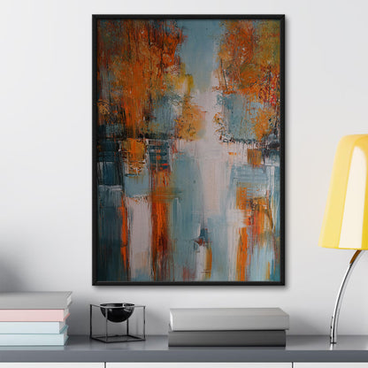 Village In Fall Wall Art