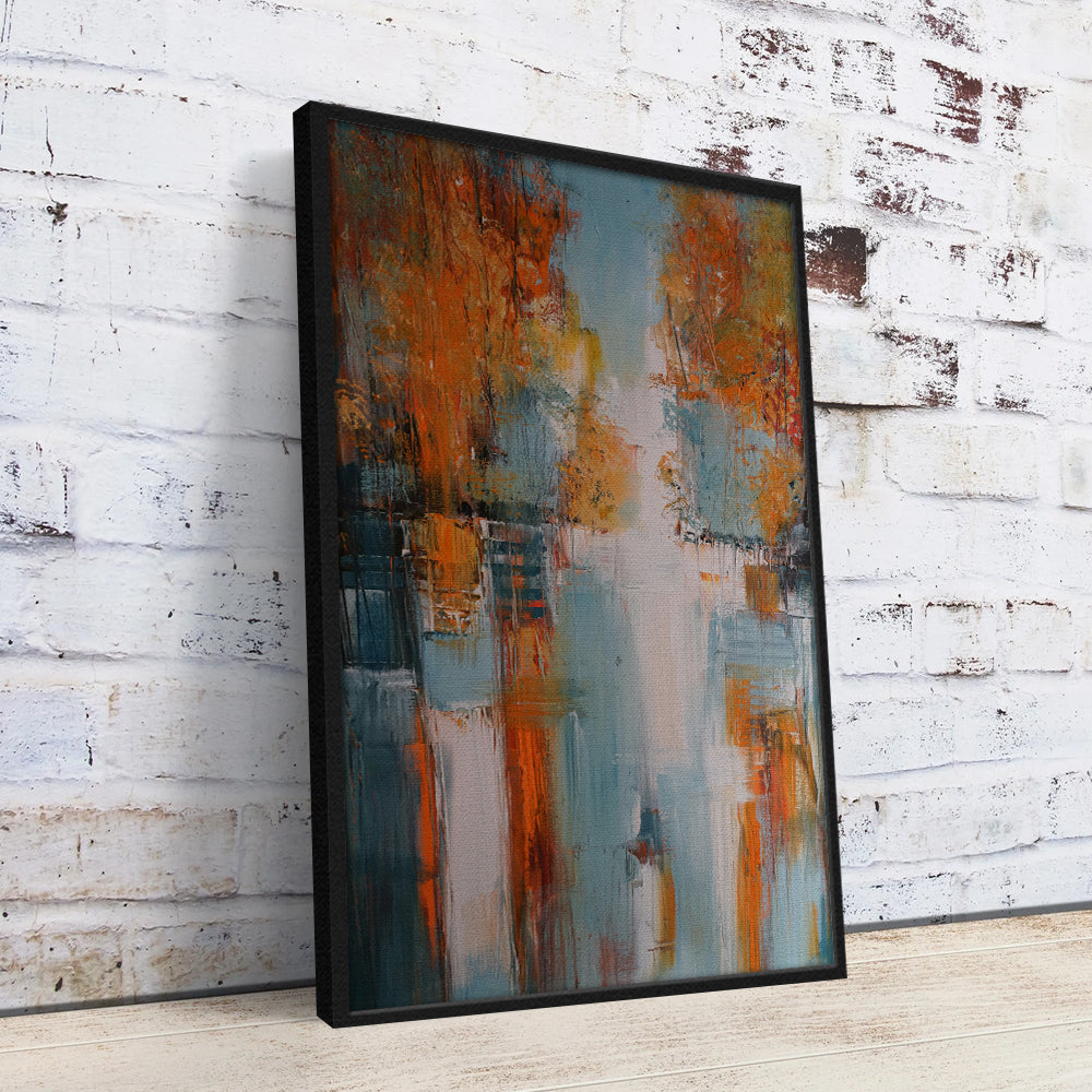 Village In Fall Wall Art