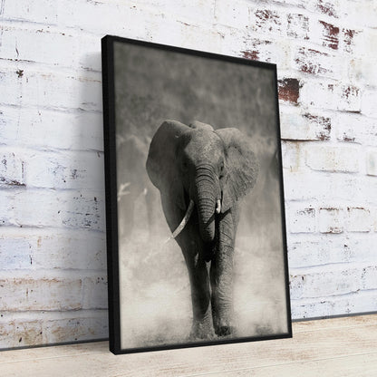 Gray Elephant Wall Art