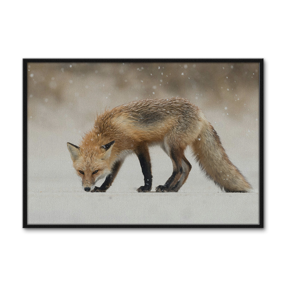 Winter Fox Large Wall Art
