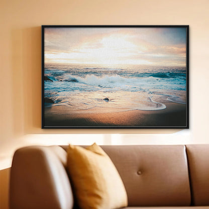 Sunset Over Ocean Wall Art