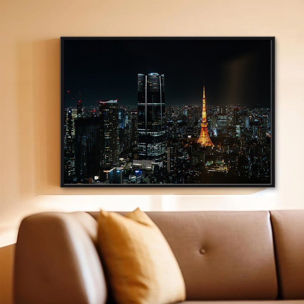 Tokyo At Night Large Wall Art