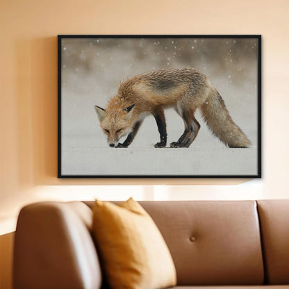Winter Fox Large Wall Art