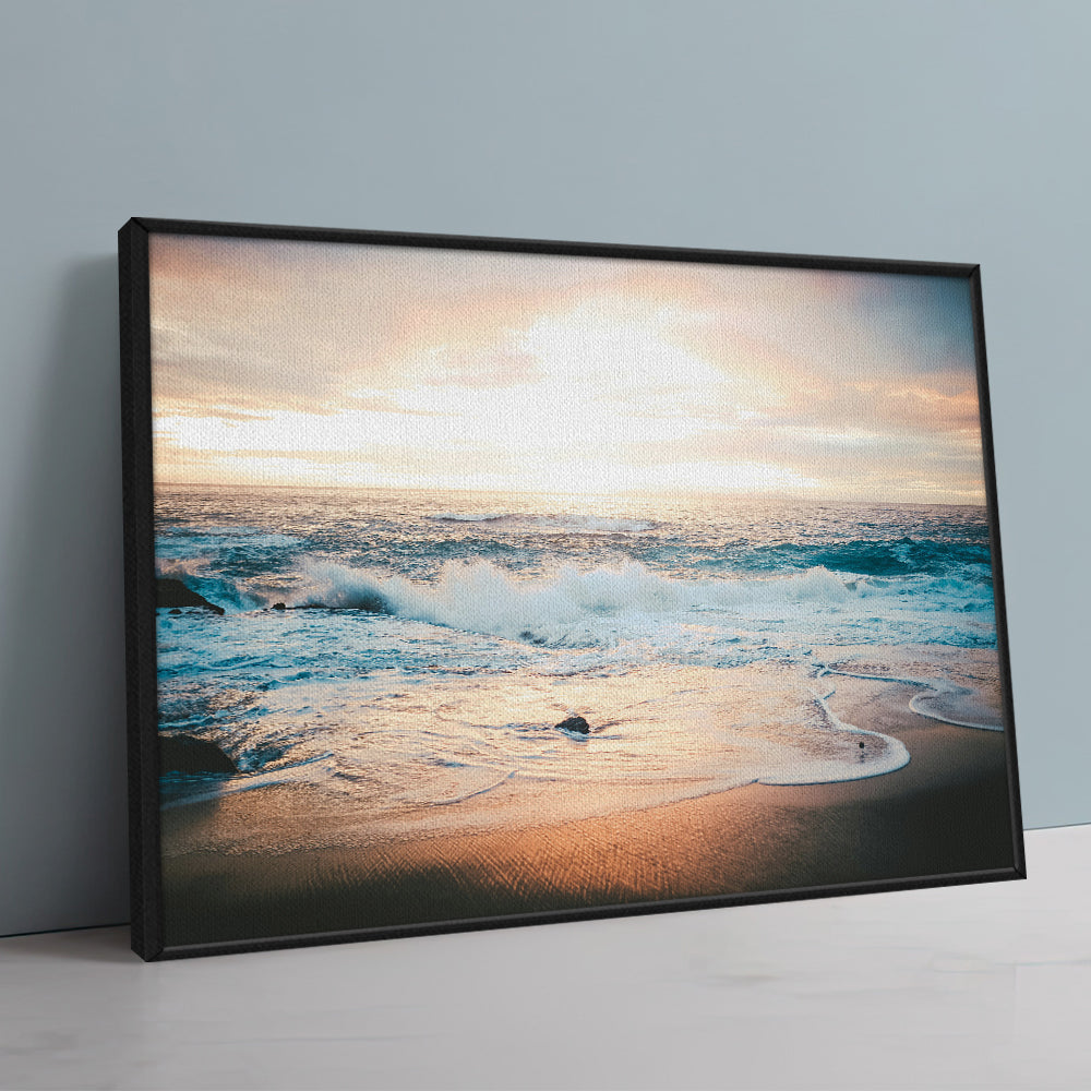 Sunset Over Ocean Wall Art