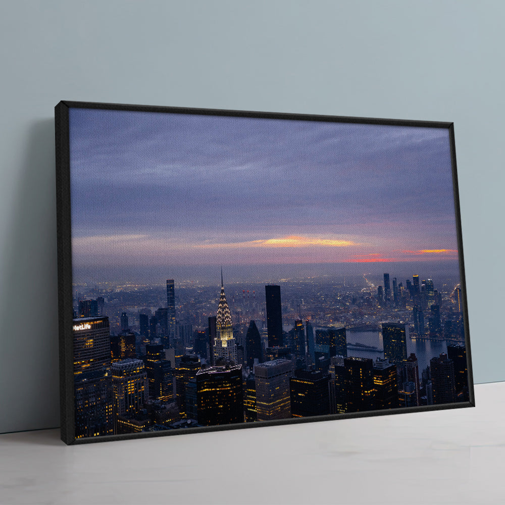 Dawn In New York Large Wall Art