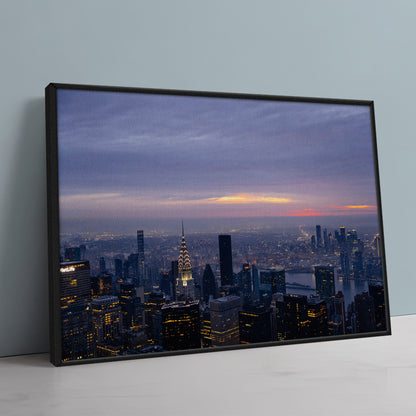 Dawn In New York Large Wall Art
