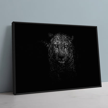 Black & White Leopard Large Wall Art