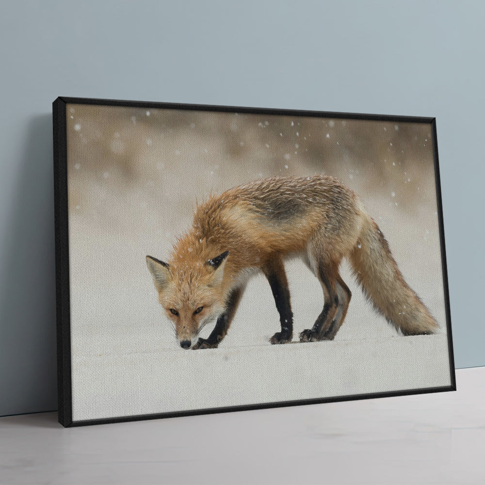 Winter Fox Large Wall Art