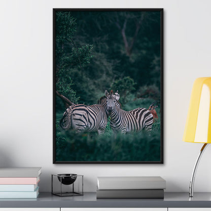 Forest Couple Zebra Wall Art