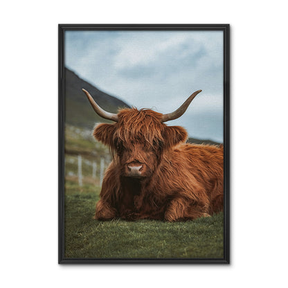 Chill Highland Cow Wall Art