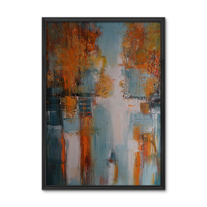 Village In Fall Wall Art